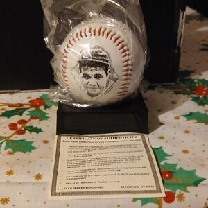 Babe Ruth "100th Anniversary Commemorative Baseball With Display Stand